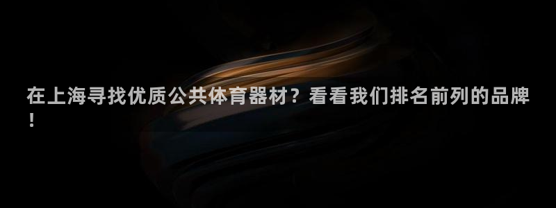 耀世娱乐可以玩吗知乎:在上海寻找优质公共体育器材?看看我们排